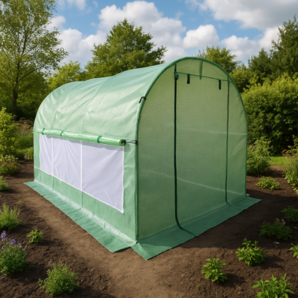 Šiltnamis su tinkleliu, PE, 10 m2, 2.5x4 m, žalias - Image 2