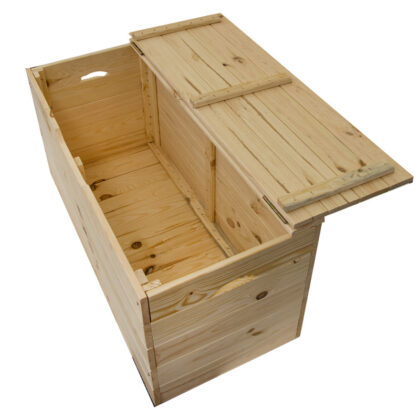 Medinė daiktadėžė 75 x 33 x 35,5 cm, natūrali - Image 7