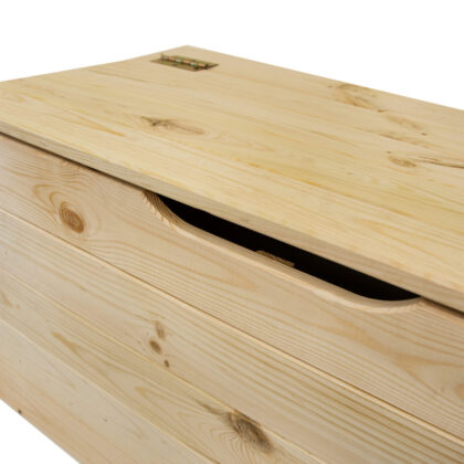 Medinė daiktadėžė 75 x 33 x 35,5 cm, natūrali - Image 6