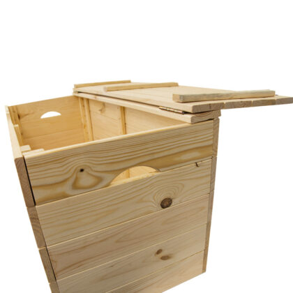 Medinė daiktadėžė 75 x 33 x 35,5 cm, natūrali - Image 5