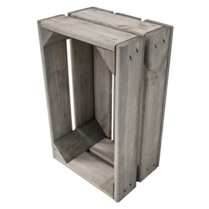 Medinė dėžė 32 x 20 x 14 cm, pilka - Image 4