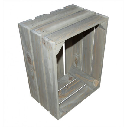 Medinė dėžė 40 x 30 x 21 cm, pilka - Image 3