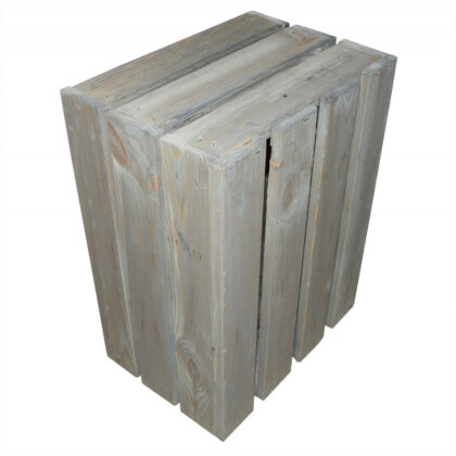 Medinė dėžė 40 x 30 x 21 cm, pilka - Image 4