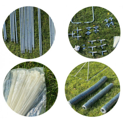 Metalinis naminių gyvūnų aptvaras, 3x6x2.2 m - Image 5