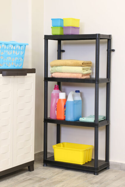 Sandėliavimo lentyna, 130 x 61 x 30.5 cm, 25 kg, juoda - Image 2