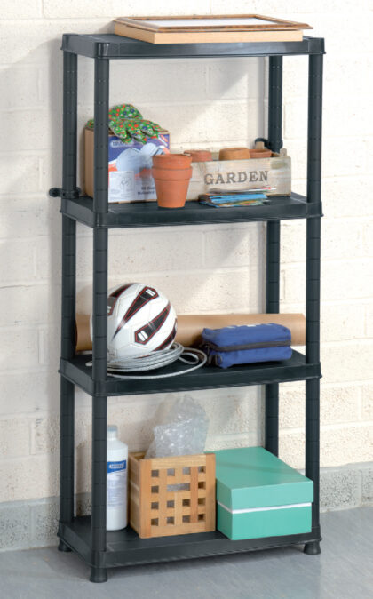 Sandėliavimo lentyna, 130 x 61 x 30.5 cm, 25 kg, juoda - Image 3