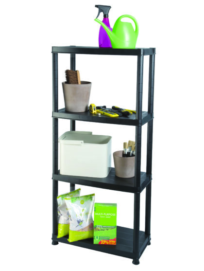 Sandėliavimo lentyna, 130 x 61 x 30.5 cm, 25 kg, juoda - Image 4