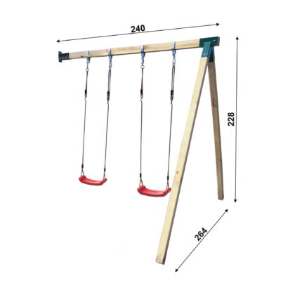 Vaikų žaidimų aikštelės modulis „D“