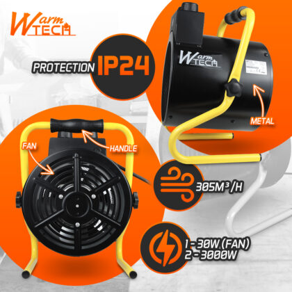 Pramoninis šildytuvas 3000 W - Image 4