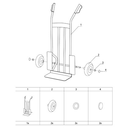 Krovinių vežimėlis Stanley HT526, 300 kg - Image 4