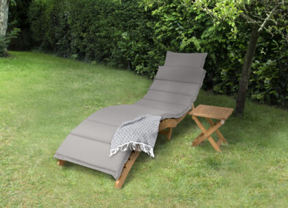 Sulankstomas gultas su staliuku „Catania“, pilkas - Image 2