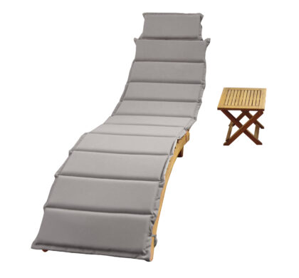 Sulankstomas gultas su staliuku „Catania“, pilkas - Image 3