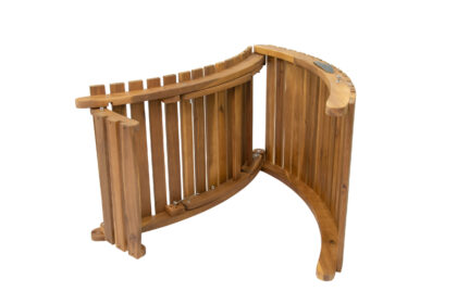 Sulankstomas gultas su staliuku „Catania“, pilkas - Image 10