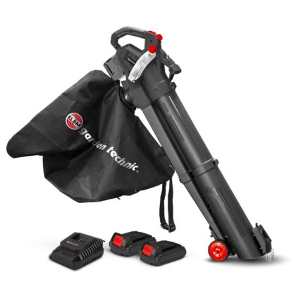 Vakuuminis pūstuvas šlifuoklis 2X20V 2 Bat. 2Ah