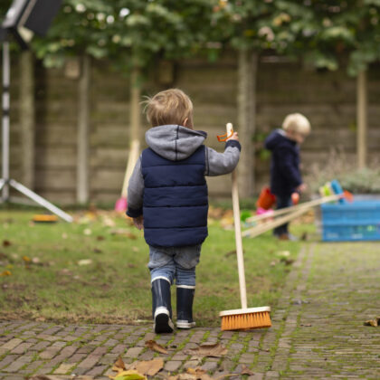 Vaikiškas sodo įrankių rinkinys su laistytuvu, žalias - Image 4