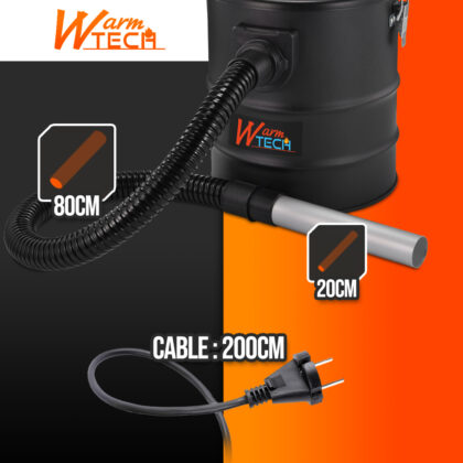 Pelenų siurblys 800W Warmtech, WTABID15L-800BF - Image 3