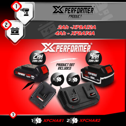 Baterija X PERFORMER 4AH CONCEPT 20V, XPBAT4A - Image 4