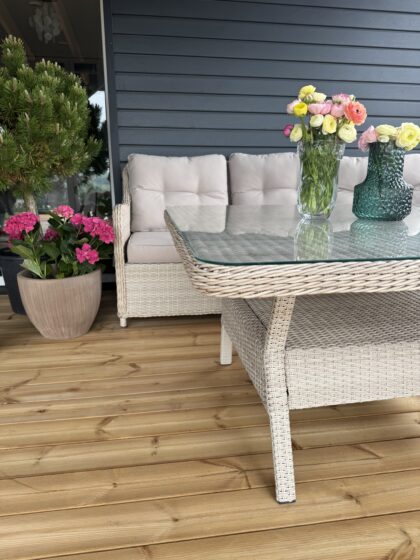 Lauko baldų komplektas HATIS „Matera”, smėlio spalvos - Image 7