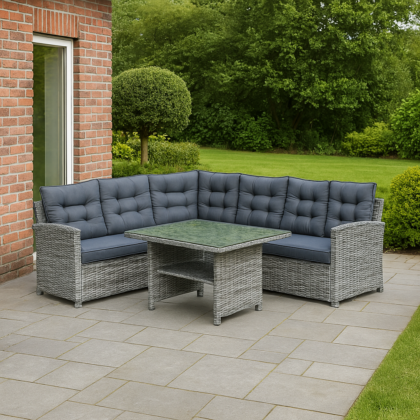 Lauko baldų komplektas HATIS „Bianca”, pilkas - Image 8