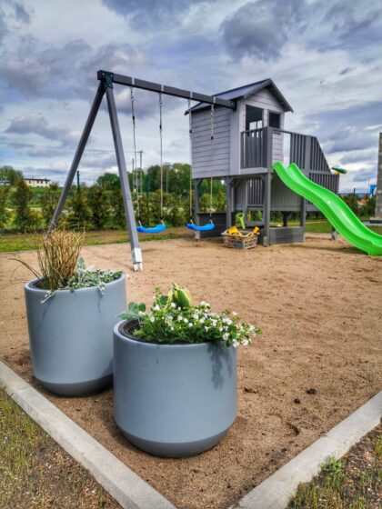 Medinis vaikų žaidimų namelis "Koriukas" - Image 7