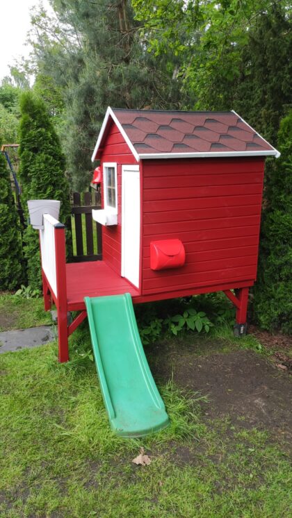 Medinis vaikų žaidimų namelis "Žiogelis" - Image 12