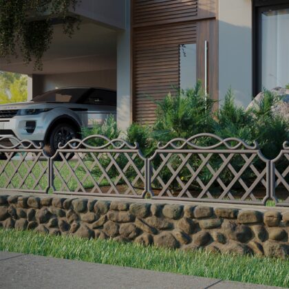 Dekoratyvinė tvorelė, 79.5 x 4 x 29.8 cm, 5 vnt - Image 2