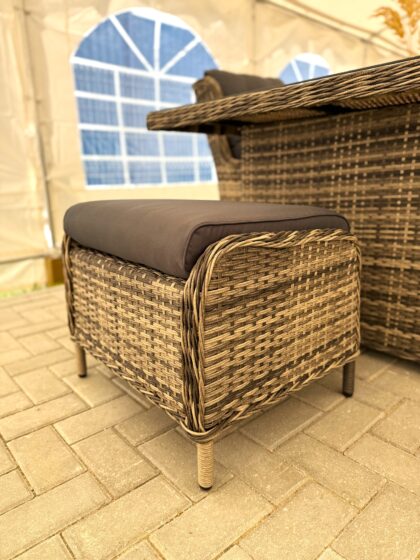 Lauko baldų komplektas „Bosa”, pilkas - Image 8