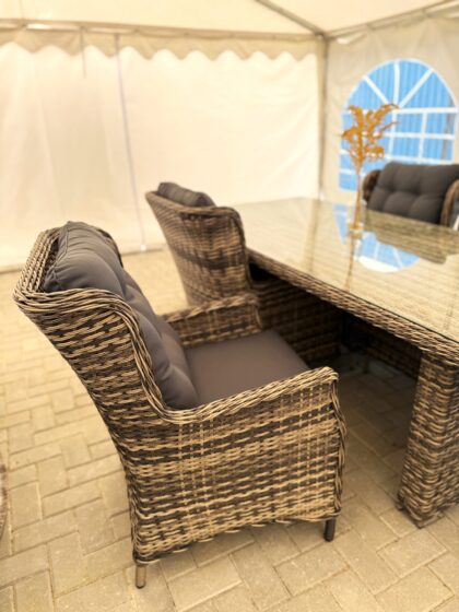 Lauko baldų komplektas „Bosa”, pilkas - Image 11