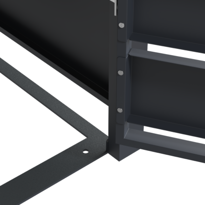 Metalinė keturguba konteinerio stoginė HATIS, antracito - Image 12