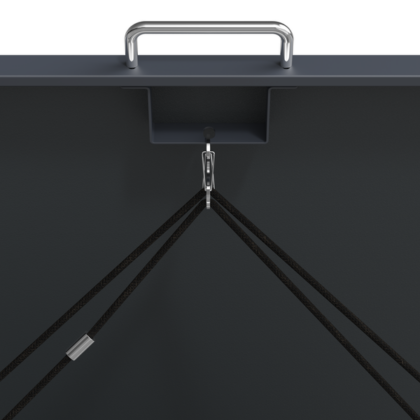 Metalinė keturguba konteinerio stoginė HATIS, antracito - Image 11