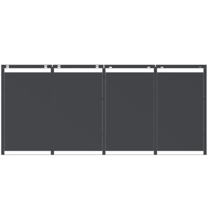 Metalinė keturguba konteinerio stoginė HATIS, antracito - Image 8