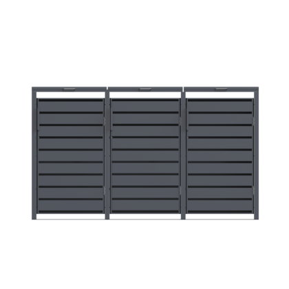 Metalinė triguba konteinerio stoginė