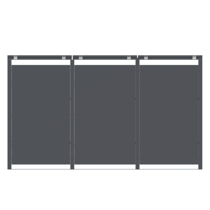 Metalinė triguba konteinerio stoginė - Image 16