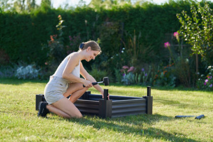 Pakelta lysvė HDPE ECO, 115 x 95 cm, antracito - Image 6