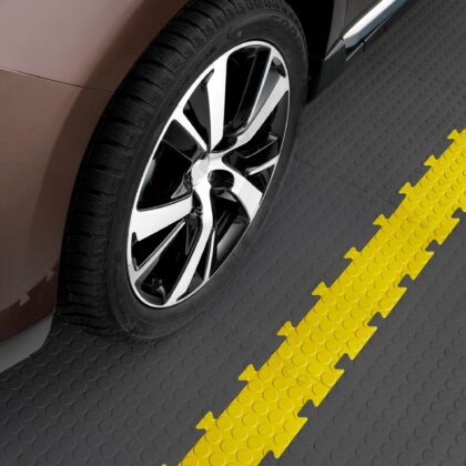 PVC grindų dangos „Bubble” užbaigimas, 48 x 5.1 x 0.8 cm, juodas - Image 3