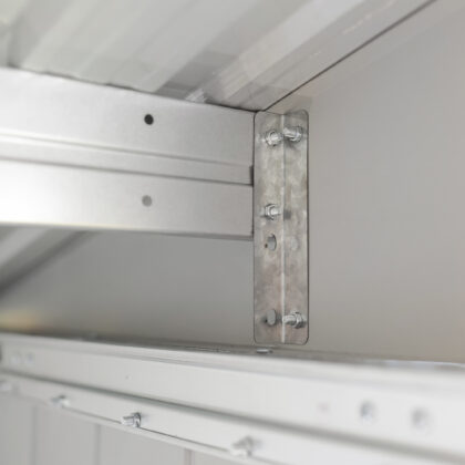 Metalinis sandėliukas "Apuokas" su malkine, 10 m2 - Image 9