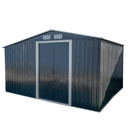 Metalinis sandėliukas "Apuokas" su malkine, 10 m2 - Image 4