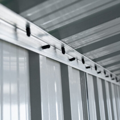 Metalinis sandėliukas "Apuokas" su malkine, 10 m2 - Image 25