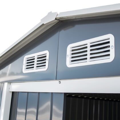 Metalinis sandėliukas "Apuokas" su malkine, 10 m2 - Image 7