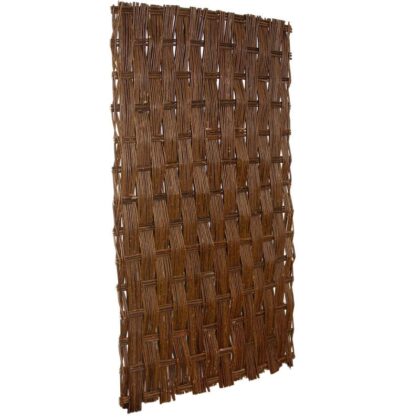 Dekoratyvinė pinta tvorelė, 180×90 cm, ruda - Image 5