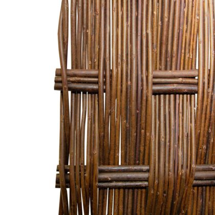 Dekoratyvinė pinta tvorelė, 180×90 cm, ruda - Image 7