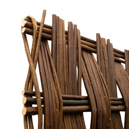 Dekoratyvinė pinta tvorelė, 180×90 cm, ruda - Image 8