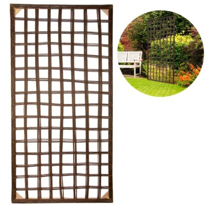 Dekoratyvinė tvorelė, 180×90 cm, ruda - Image 3