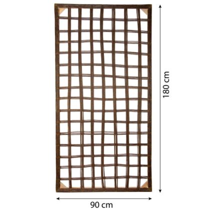 Dekoratyvinė tvorelė, 180×90 cm, ruda - Image 4