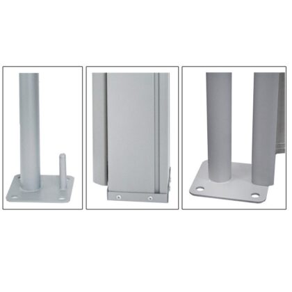 Šoninė lauko markizė, 2 x 3 m, pilka - Image 9