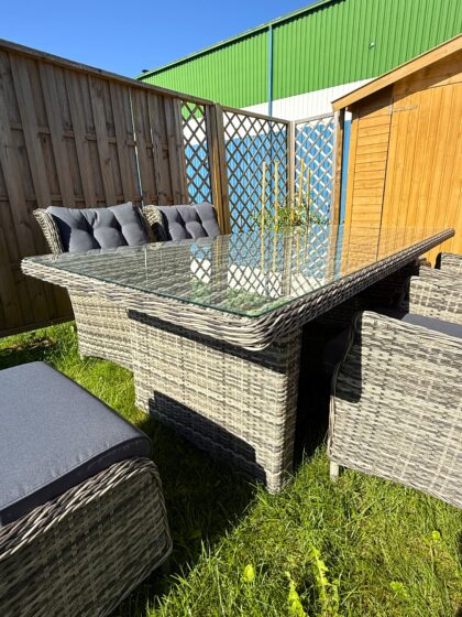 Lauko baldų komplektas „Bosa”, pilkas - Image 4