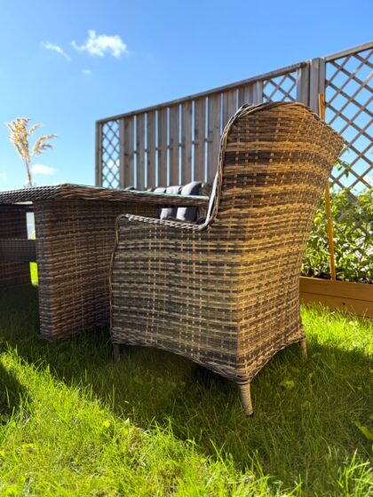 Lauko baldų komplektas „Bosa”, pilkas - Image 12