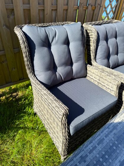 Lauko baldų komplektas „Bosa”, pilkas - Image 7