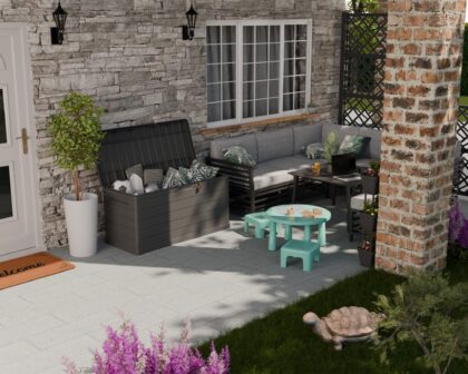 Lauko daiktadėžė, 118,5 x 52 x 57 cm, plastikinė - Image 4