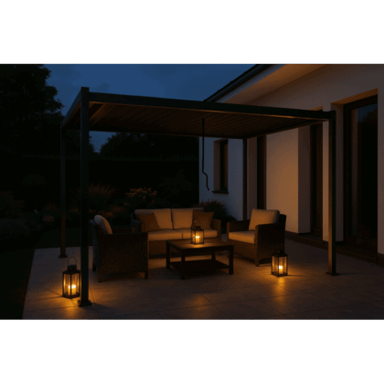 Metalinė lauko pergola, 3 x 3 m - Image 21